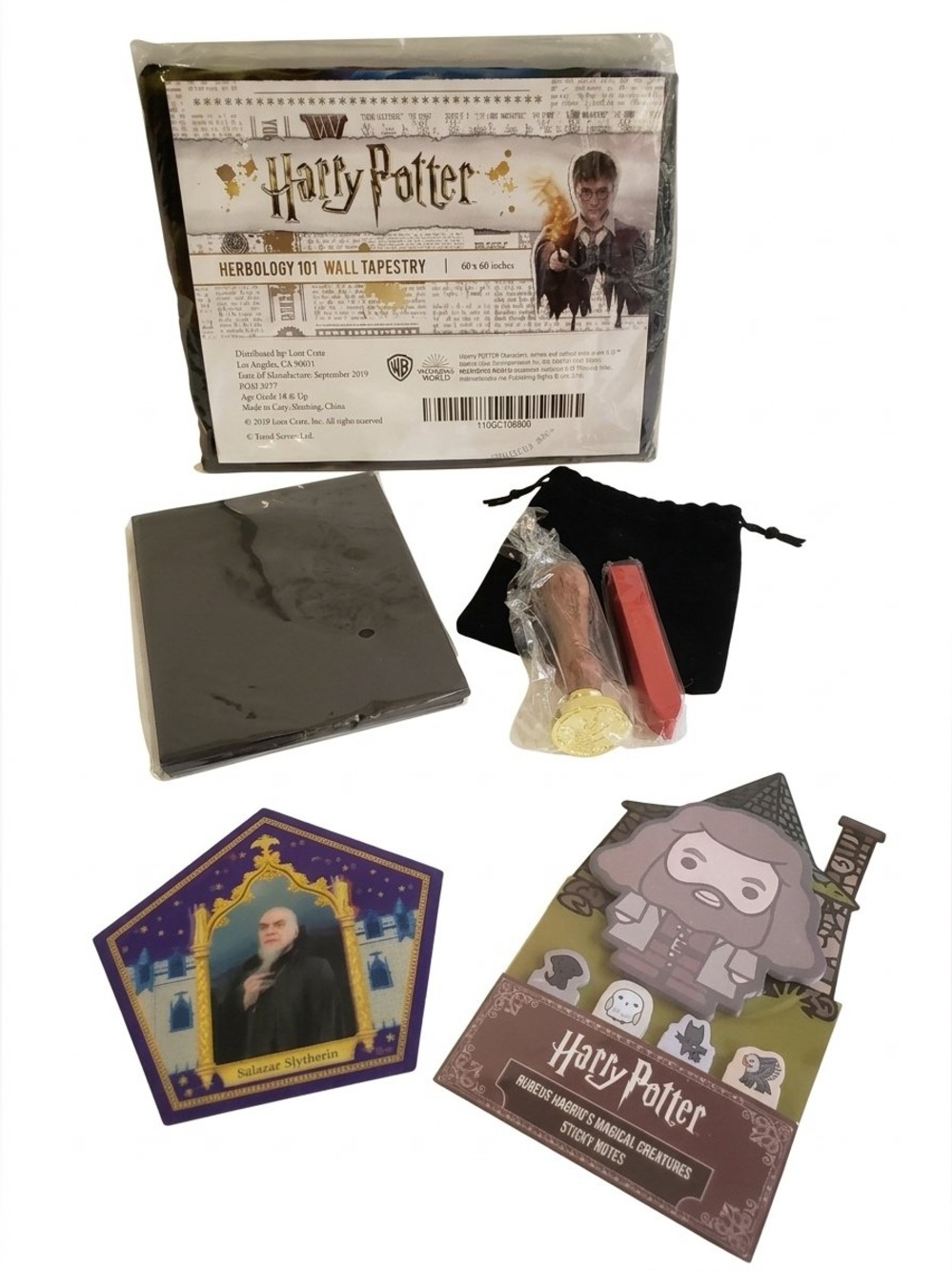 Harry Potter Herbology Tapestry + Wax Stamp Stationary + Hagrid Sticky Notes